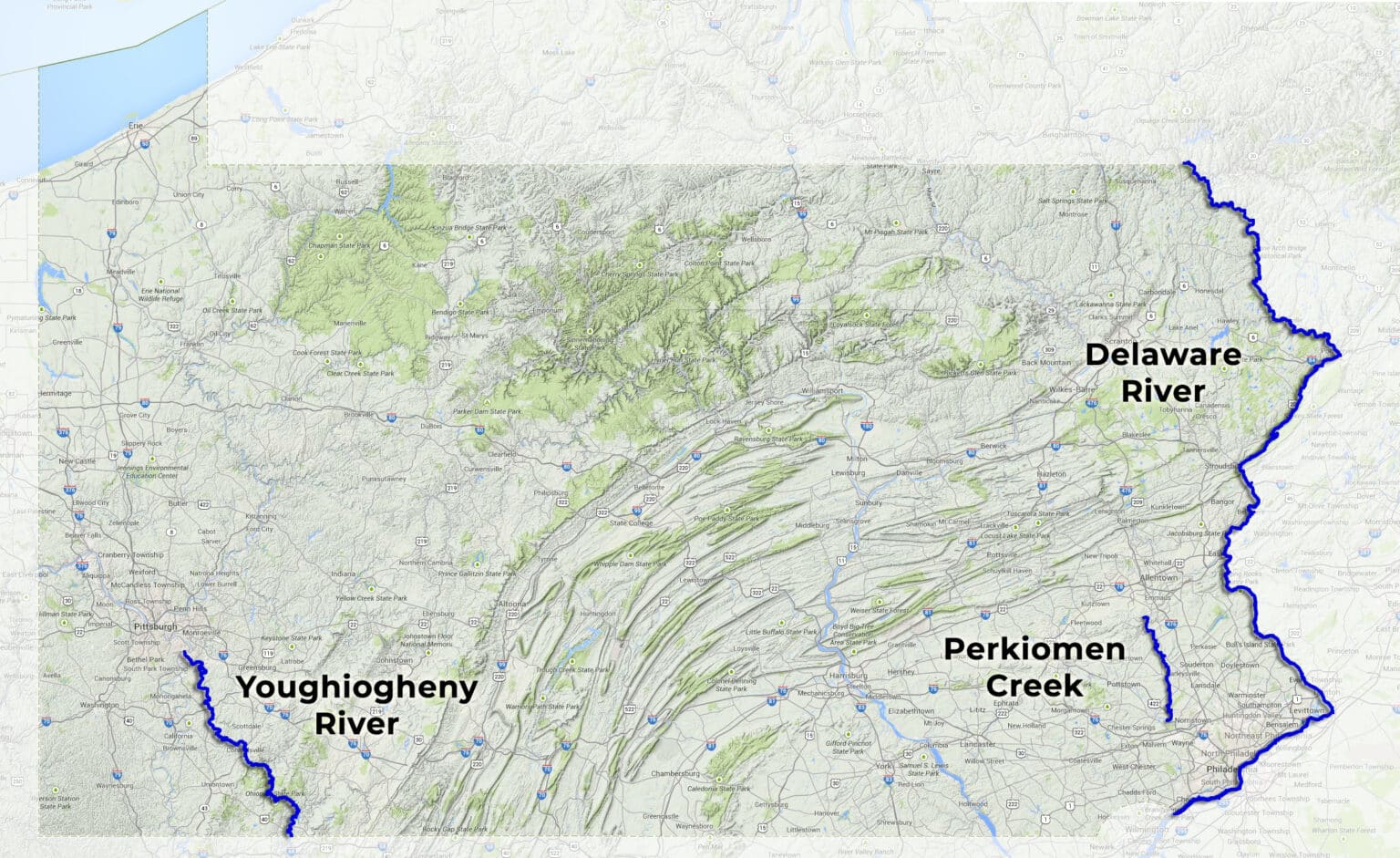 2025 River Of The Year Nominees POWR Pennsylvania Organization For PA River Map 2025 1 1536x941